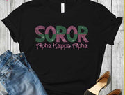 Soror Alpha Kappa Alpha Rhinestone Tshirt